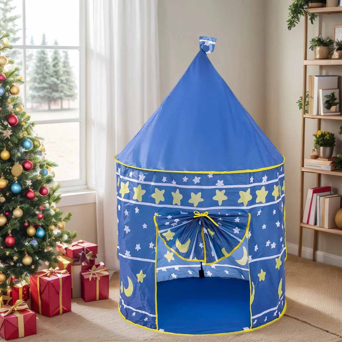 Children's Fun Yurt Tent, Portable Playhouse Toy Castle, Princess Fairy Tale Toy Playhouse, Outdoor Leisure Play Tent, Beach and Lawn Toys, Children's Holiday Gifts, Christmas and Halloween Gifts