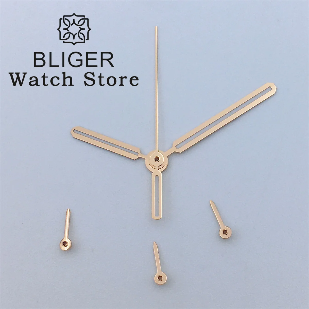 Jam tangan BLIGER Tangan Perak Hitam emas mawar tangan hijau bercahaya cocok untuk VK63 jam tangan kuarsa Gerakan 6 bagian/set