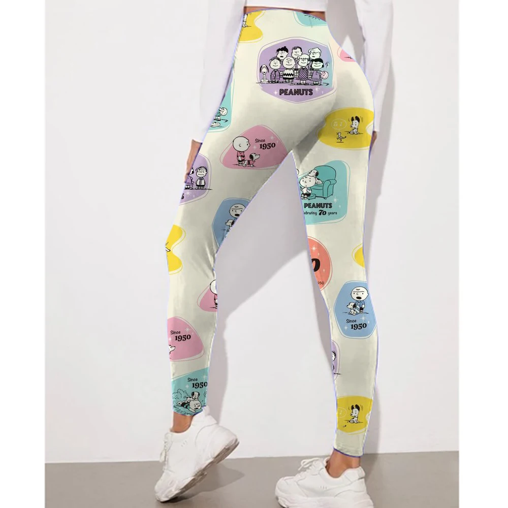 

Спортивные колготки с принтом Disney Stitch, женские эластичные штаны для йоги с эффектом пуш-ап, колготки для фитнеса, тренажерного зала, фитнеса, бега