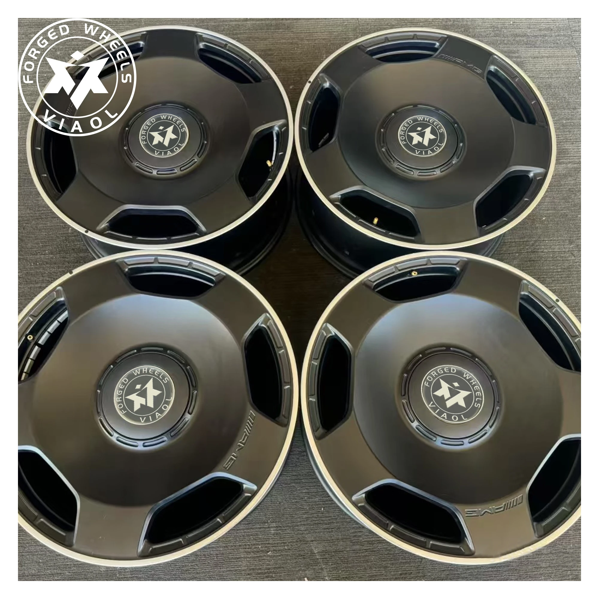 Viaol 20/22/24/26 Inch Matte Black Monoblock Forged Alloy Wheel Rims New  5*130/5x112 5*120PCD  Width for E550i X5 G63 G500