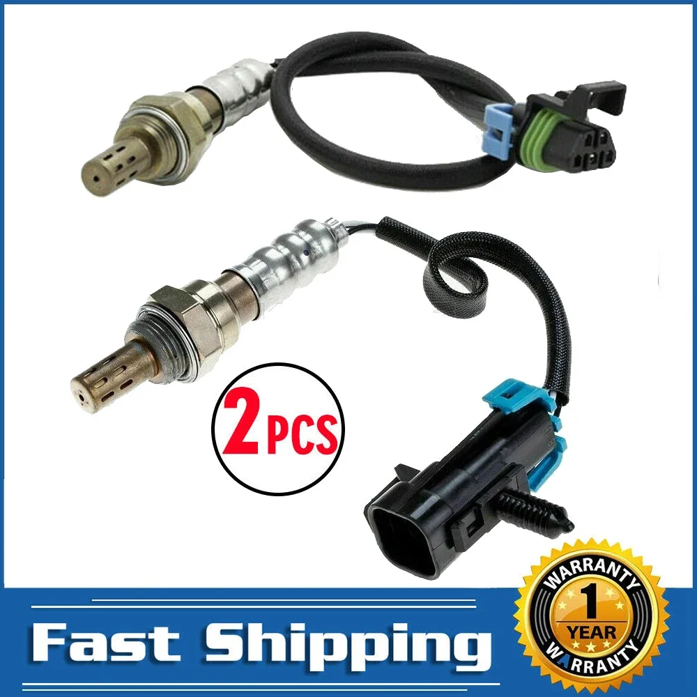 

2pcs 4 Wires O2 Oxygen Sensor 1 & 2 Upstream Downstream For Pontiac G6 Solstice Saturn Sky GMC Terrain Chevrolet Equinox 2.4L