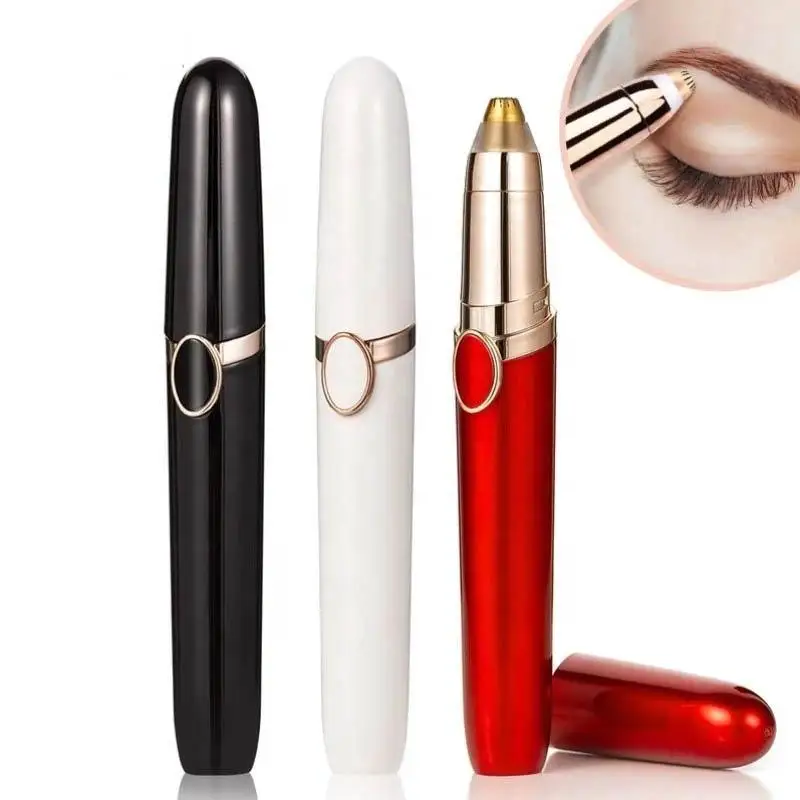 

Electric Eyebrow Trimmer USB Rechargeable Women Mini Lipstick Shaver Portable Facial Hair Remover For Women Painless Razor Tool