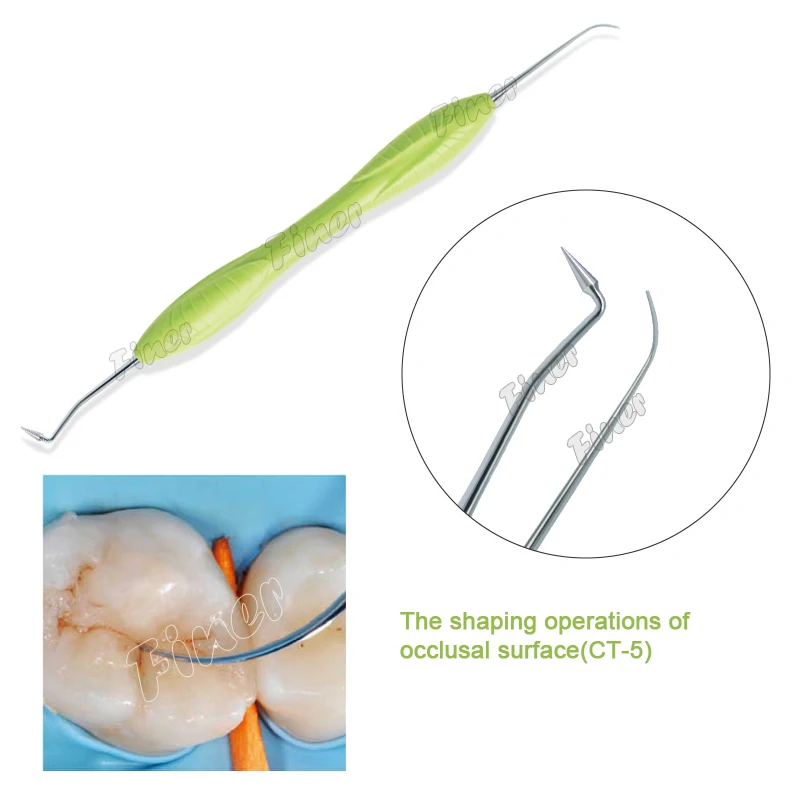 Dental Composite Resin Filler Filling Spatula Aesthetic restoration kit Silicone Handle Resin Knife Dental Aesthetic Instrument