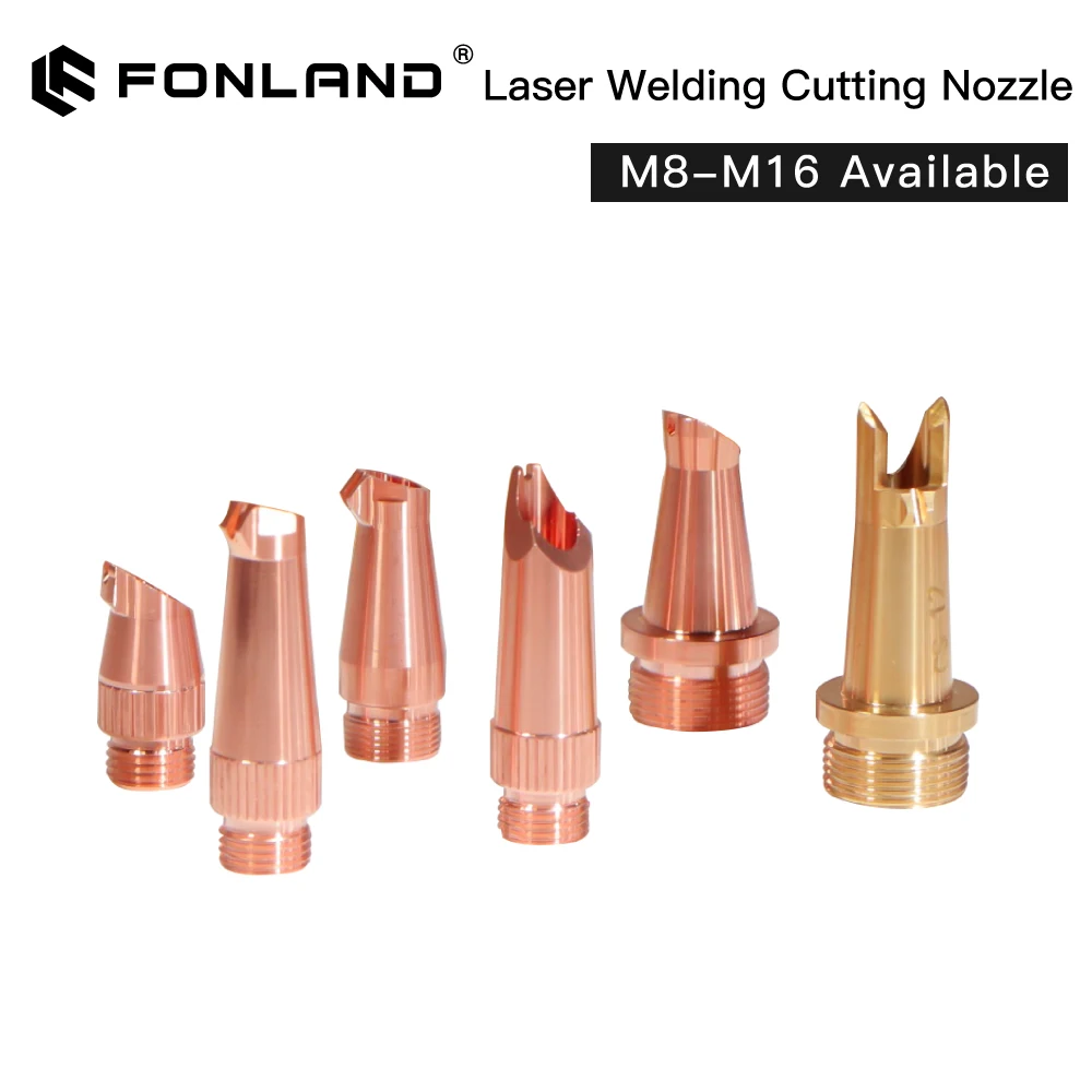 Foland Hand-held Laser Welding Cutting Nozzle M8 M10 M11 M16 Mount Thread with Wire Feed for 1064nm Laser Welding Machine