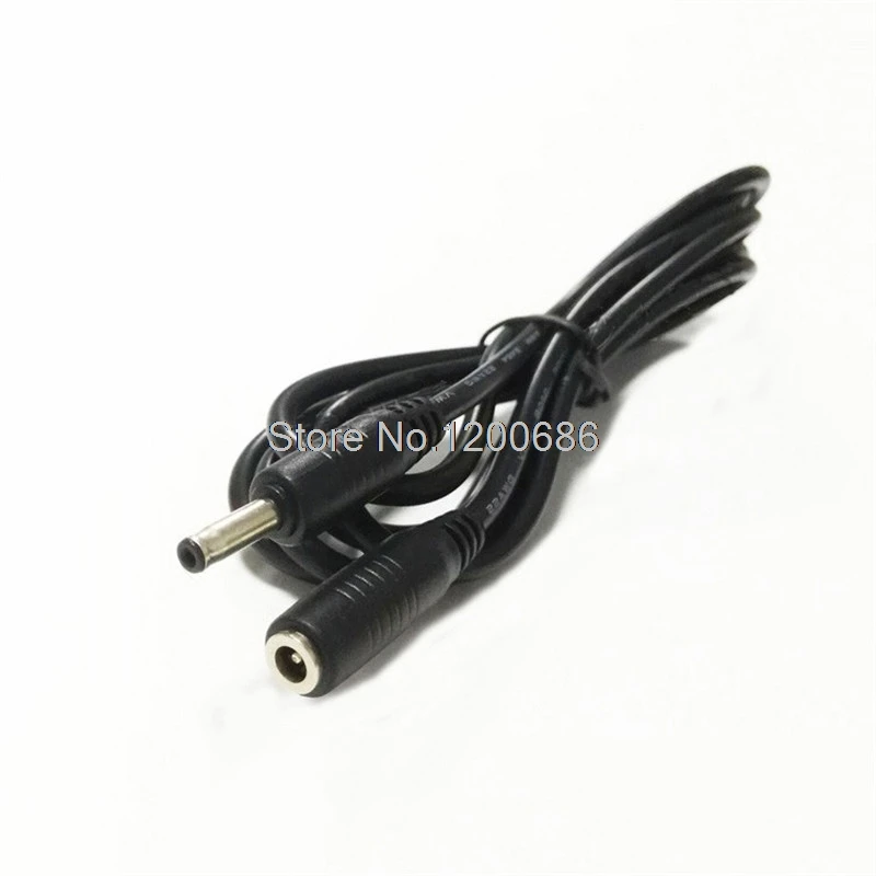 22AWG Black 5V2A power extension wire harness DC3.5x1.35 male and female 1 meters