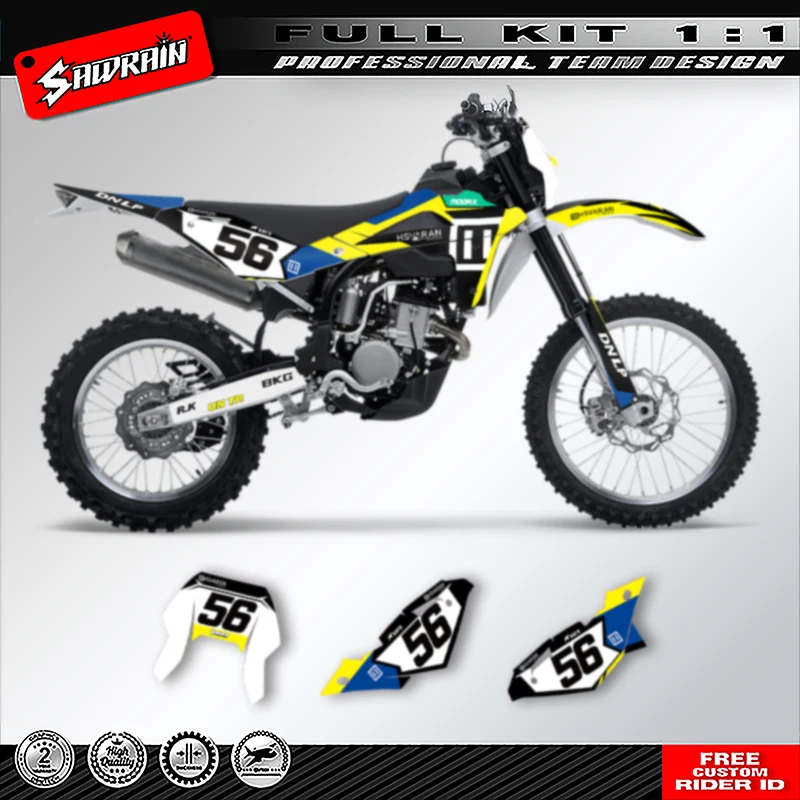 

Sawrain Motorcycle Graphics MX Sticker for HUSABERG TE250 2008 2009- 2013 011