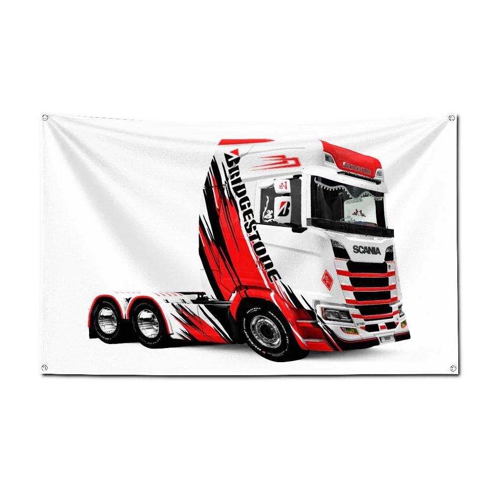 2024 Large Size Fashion S-Scanias Flag Polyester Printed Car Banner For Decor