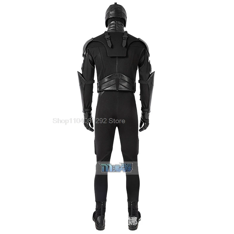 The Boys Season 2 Black Noir Cosplay Costume Halloween Carnival Superhero Battle Outfit Adult Men Black Jumpsuit