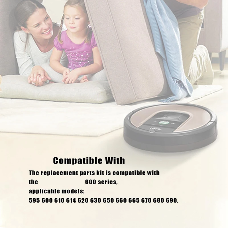 อุปกรณ์เสริมสำหรับ iRobot Roomba 600ชุด-อุปกรณ์เสริมที่เข้ากันได้สำหรับ595 610 614 620 630 650 660 665เครื่องกวาด