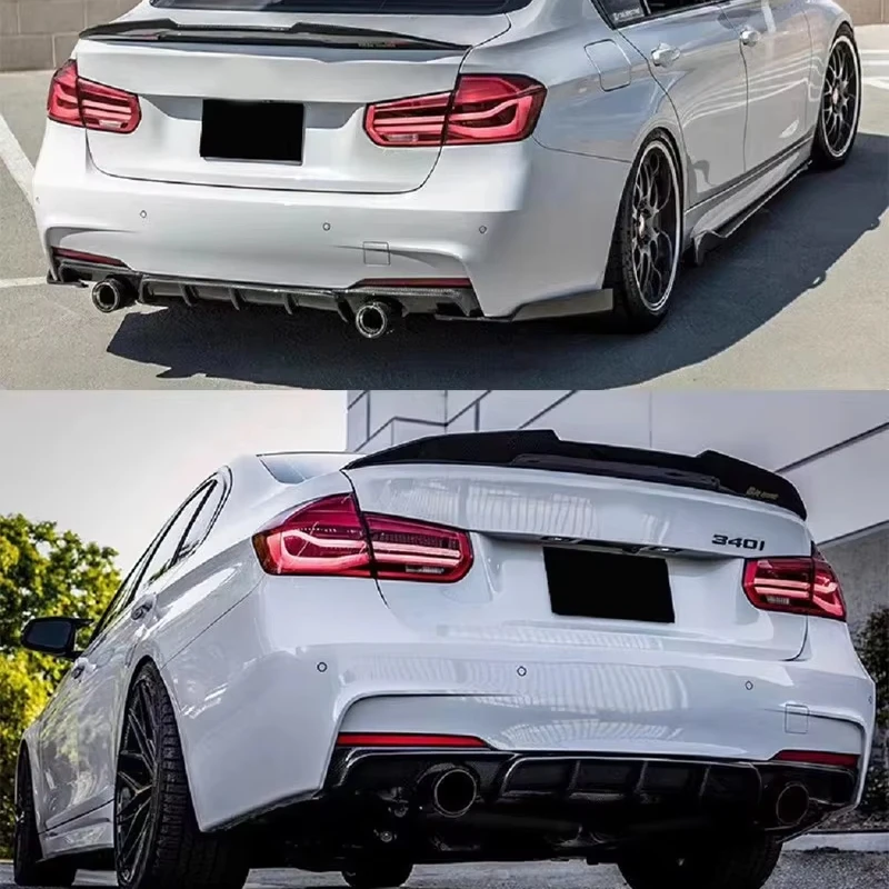 

MP Style Carbon Fiber Auto Rear Bumper Lip Diffuser Replacement Car Rear Bumper Lips Splitter for 3 Series F30 F35 M Sport