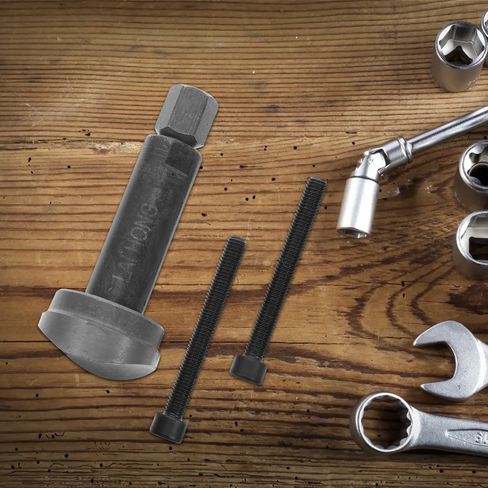 دراجة نارية المكبس دبوس النازع مزيل مجتذب مجموعة أدوات العالمي الصلب الأسود DIY بها بنفسك إصلاح متجر دراجة نارية Atv اسطوانة قفل #1