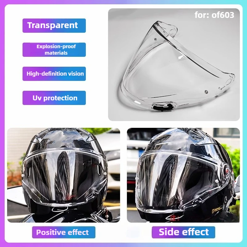 Szkło do kasku LS2 OF603 Infinity II, czarne wizjery przeciwsłoneczne OF603, niebiesko-zielone szkło wymienne do kasku OF603, akcesoria