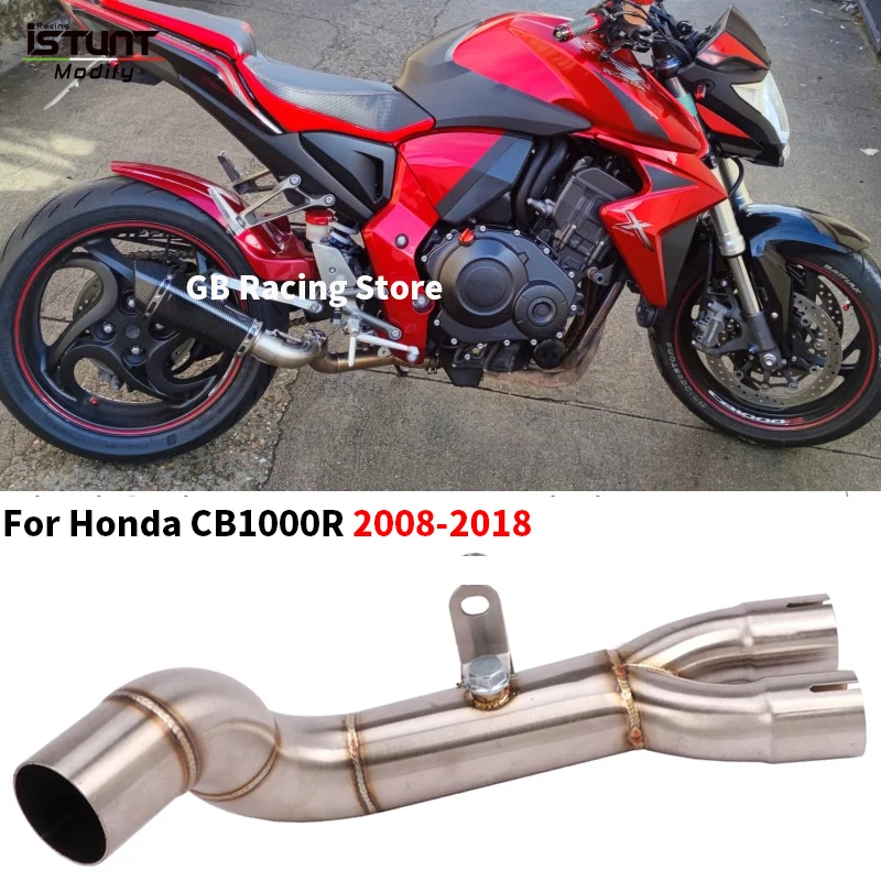 Slip On for Honda Cb1000R 2009 - 2018 Motorcycle Exhaust Stainless Steel Mid Link Pipe Connect Original Muffler Espaces Moto