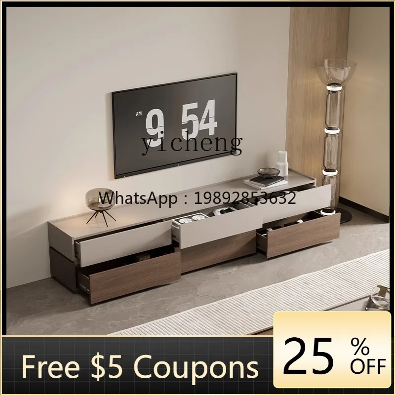 

H3-23 solid wood TV cabinet modern simple living room storage locker integrated combination background wall cabinet