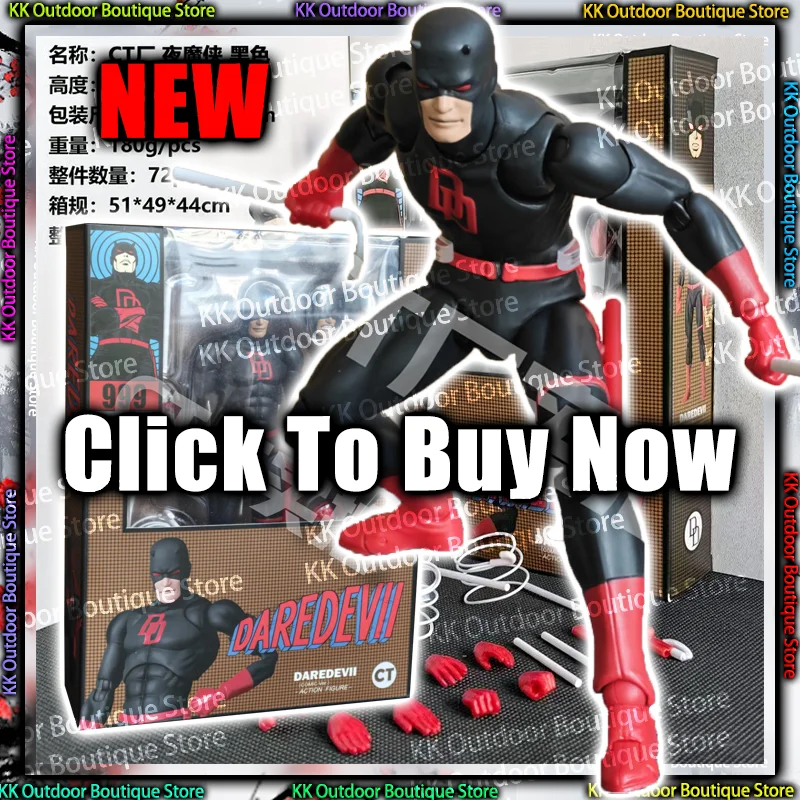 

New Hot Ct Toys Daredevil Black 999 Red Mafex 223 Figure Comic Version Anime Action Figure Figurine Statue Model Gifts Kids Toys
