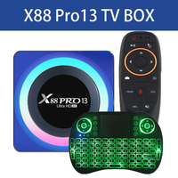 RK3528 8k Smart TV Box X88 Pro Android 13 Dual Band Wifi 2.4G&5.8G Bluetooth 5.0 Wifi Media Player HDR10 AV1 Video Set Top Box