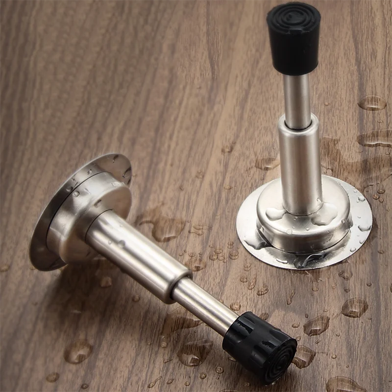 

Adjustable Door Stopper Stainless Steel Door Stop with Rubber Bufferr Punch/No Punch Hydraulic Heavy Duty Door Holder Doorstops