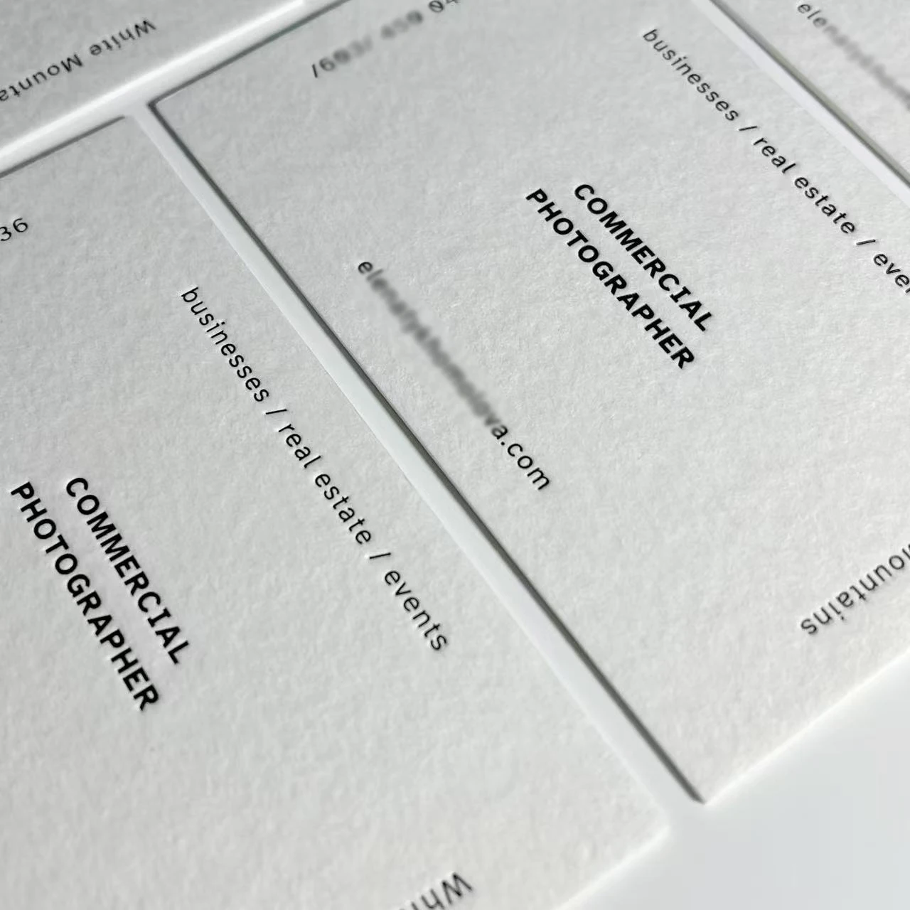 

Custom Luxury Cotton Paper Name Cards, Bespoke Single-Sided Debossed Business Cards, High-End Professional Branding