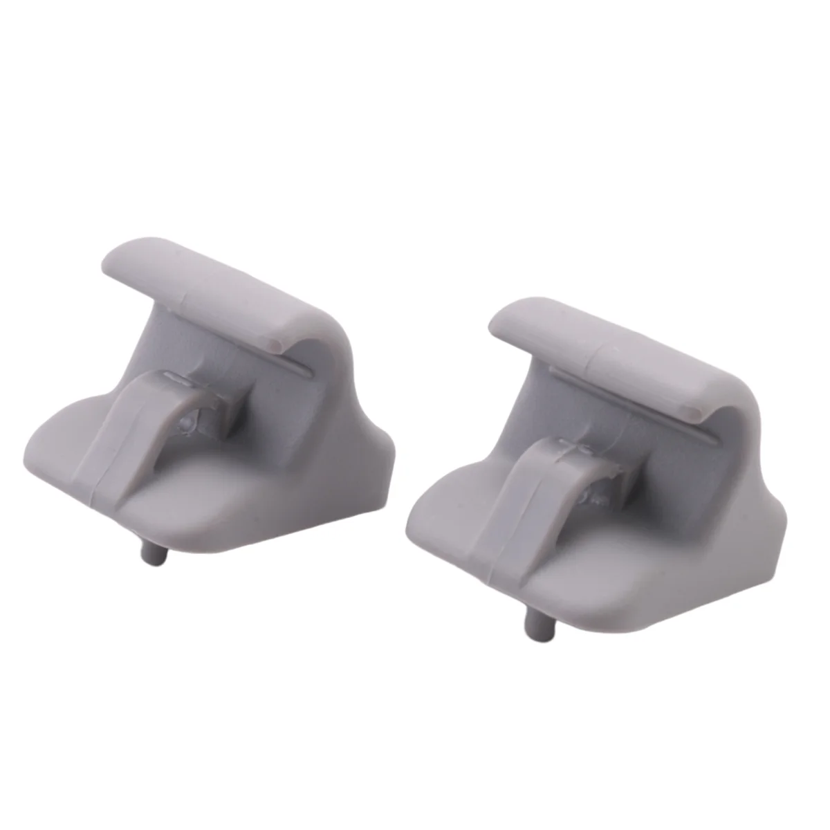 2Pcs 8523505100OM Retainer Sunvisor Clips Bracket Grey for I20 2008-2015 85235-05100OM Interior Accessories