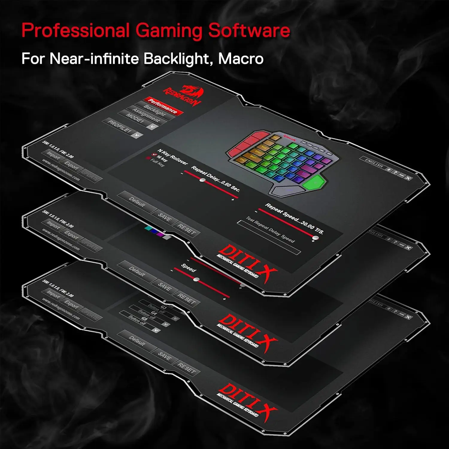 Imagem -05 - Pro Wireless Gaming Wrist Suporte Teclado Hot Swappable 3-mode One-handed Mecânico 42 Chaves Redragon-k585