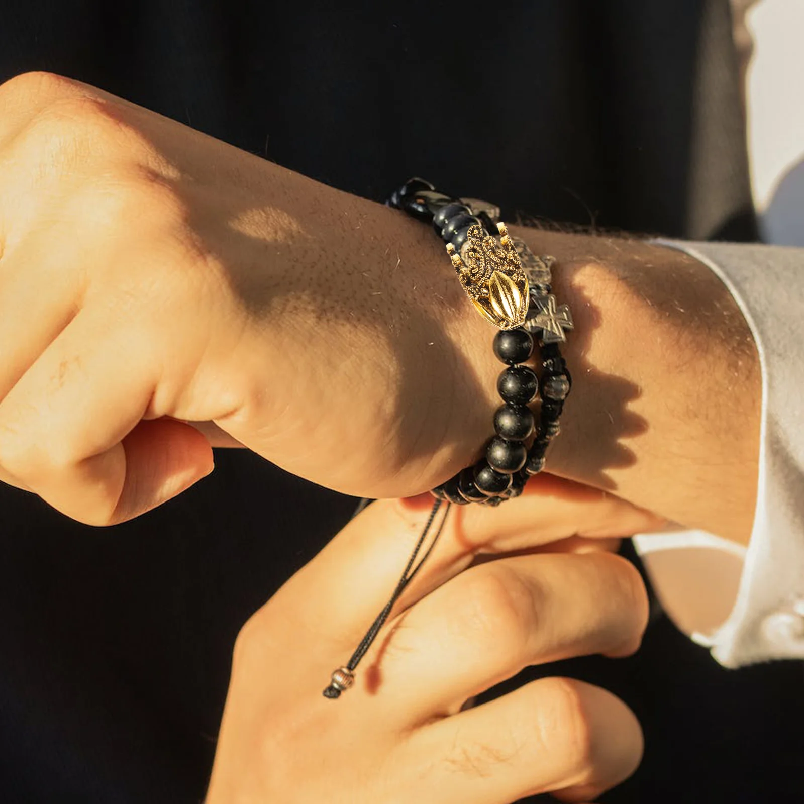 

5Pcs DIY Jewelry Beads Caps Flower Design Alloy No Fade Necklace Bracelet Charms Bead Caps DIY Supplies Spacer Beads