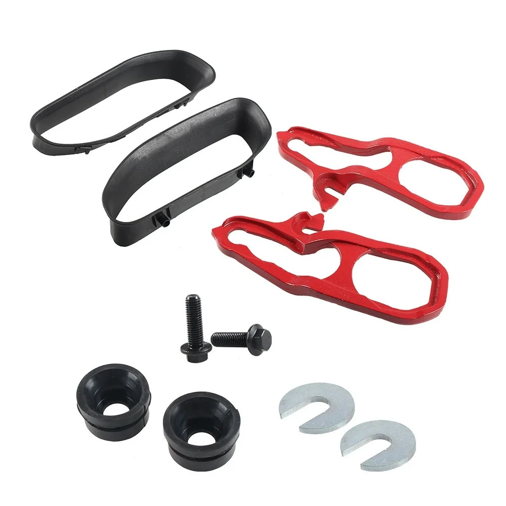 Front Tow Hooks Left & Right with Bumper Bezels Hardware Fit for Dodge Ram 1500 with 3.6L 5.7L Engine 19-23 Replaces 82215268AB