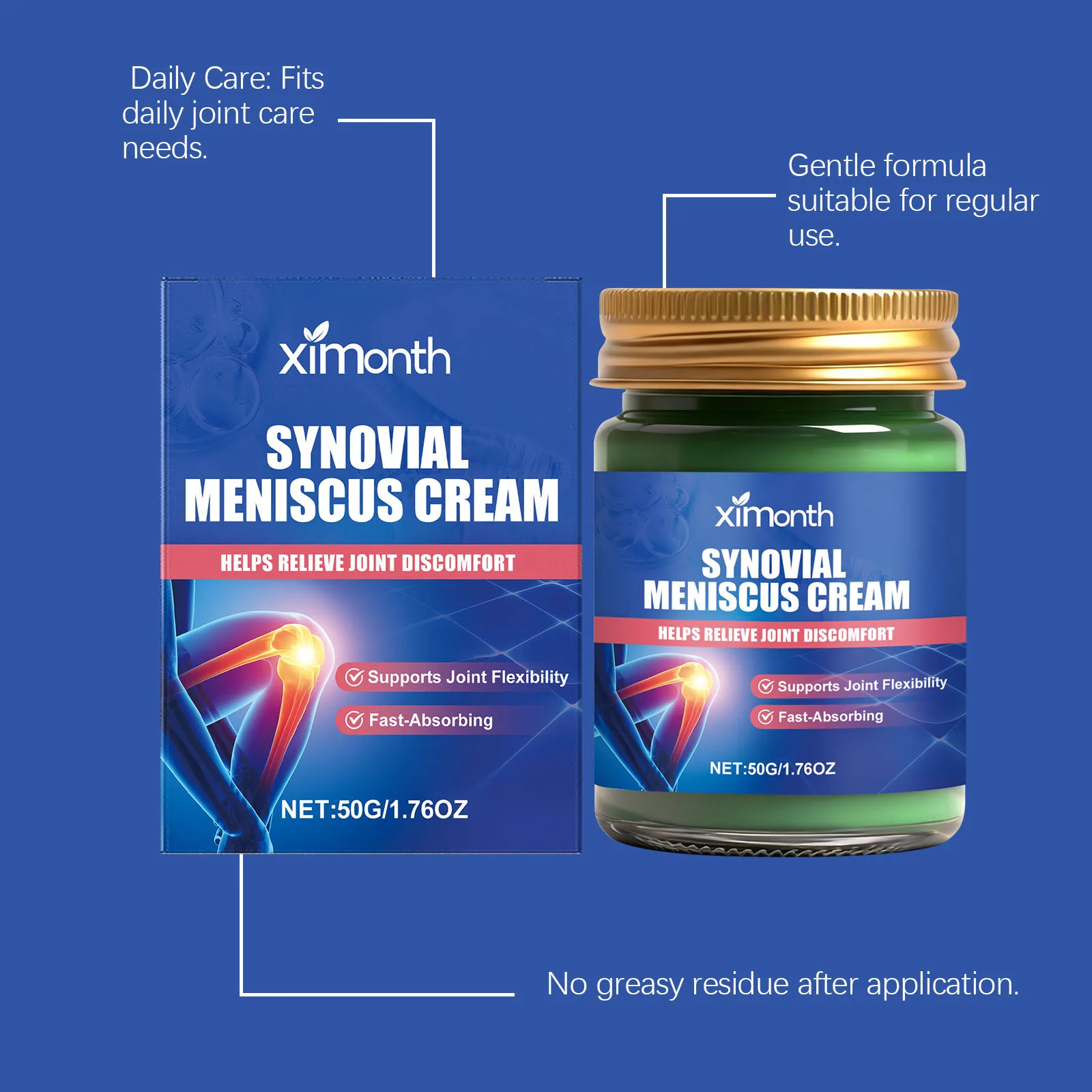 Herbal Extract Joint Comfort Cream Alleviate Joint Discomfort Reduce Swelling Joint Maintenance Massage Cream for Whole Body