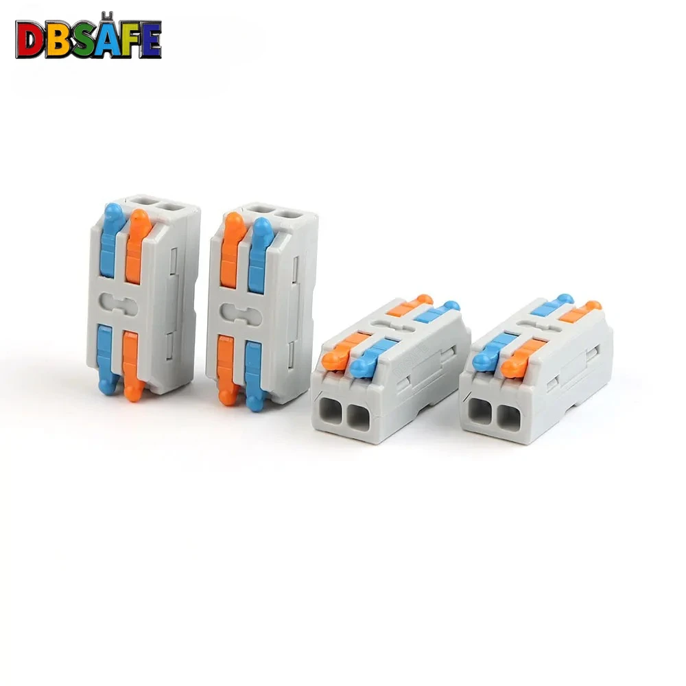 10PCS Mini Fast Wiring Cable Connectors Universal Compact Splitter Electrical Conductors Push In Home Terminal Block