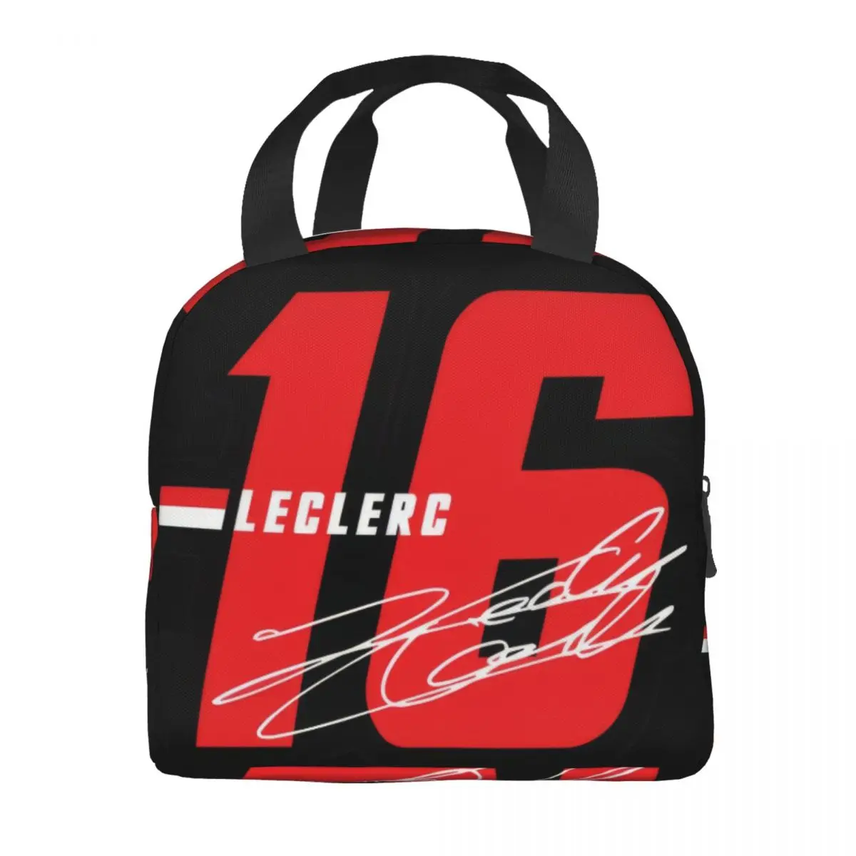 Leclerc 16 Handtekening Nummer Lunchtas Unisex Draagbare Koeler Geïsoleerde Lunchbox Food Bento Box