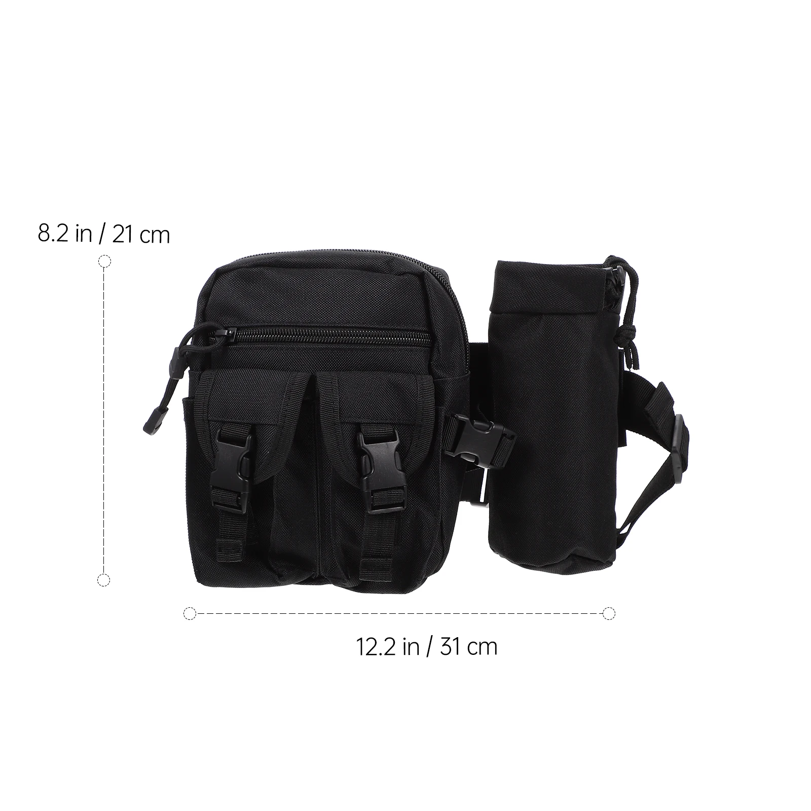 

Water Bottle Fanny Pack Storage Bag Sleeve Carrier Walking Nylon Carrying Pocket