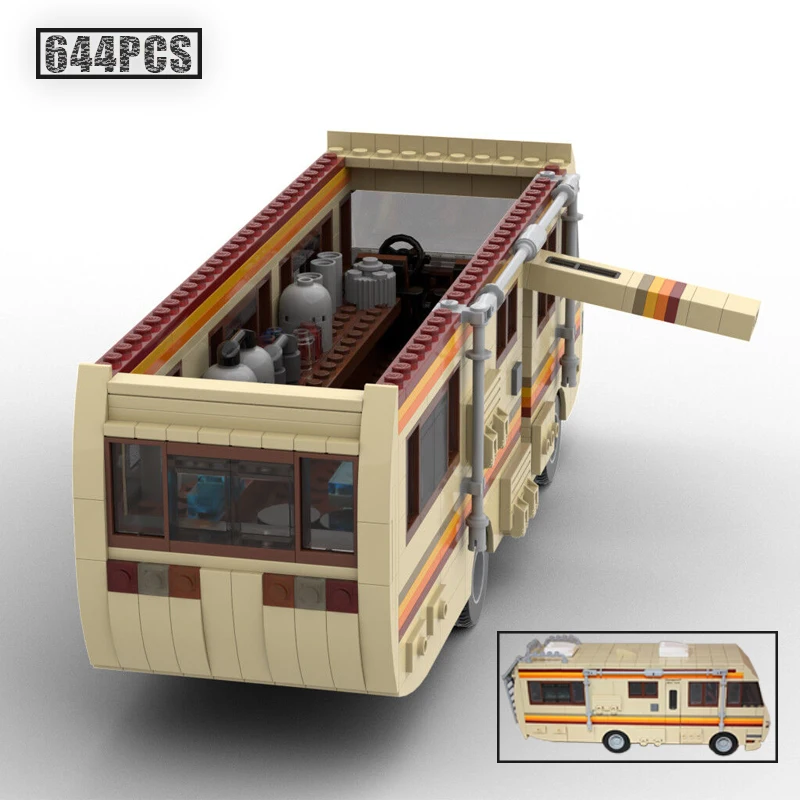 

NEW 644PCS RV MOC-20606 model building kit block self-locking bricks birthday Christmas gift