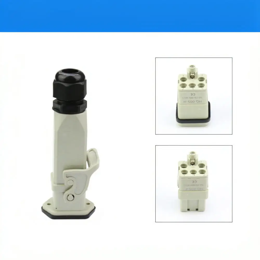 Industrial Automation Connector HA004 Power Plug Plastic Housing M20 Side Entry Horizontal Surface Mount For WZAZDQ
