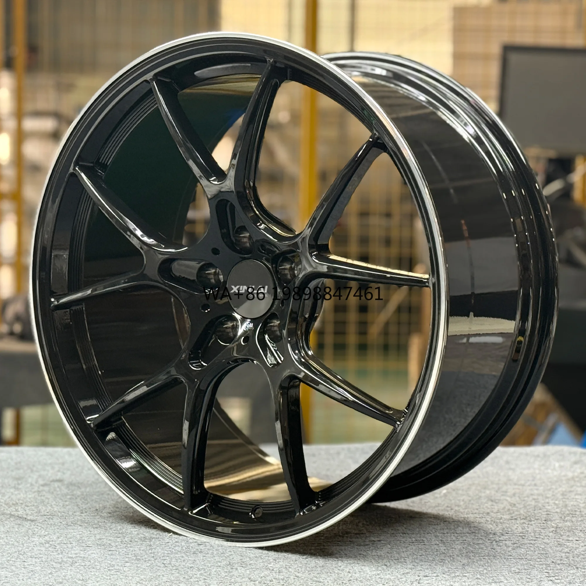 

XL 1-Piece Monoblock Gloss Black Wheel Rim Deep Dish Concave Custom Forged Wheel 5x114.3 5x120 5x112 Car Alloy Wheels