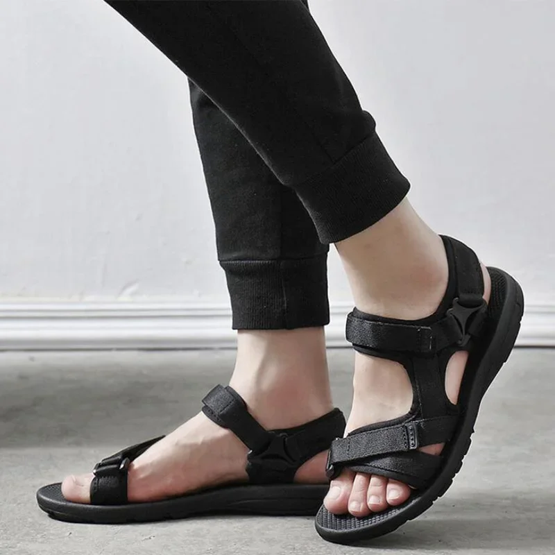 الصيف المصارع الرجال صنادل شاطئ أحذية في الهواء الطلق الرومانية الرجال حذاء كاجوال الوجه يتخبط حجم كبير 45 نوعية جيدة