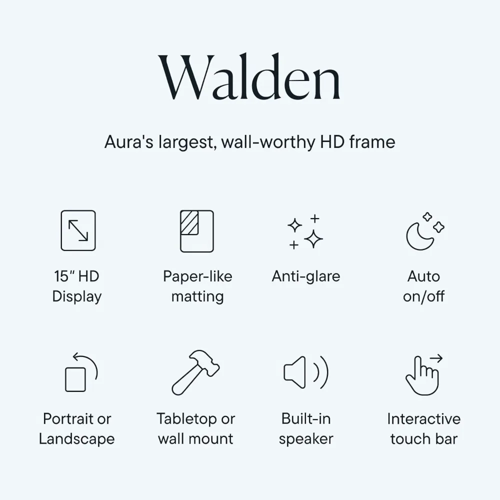 WiFi Digital Picture Frame Send Photos from Your Phone Easy App Setup Free Unlimited Storage Digital Photo Frame with White