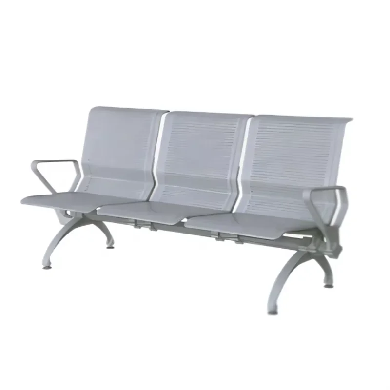 

Triple Stainless Steel Modern Reception Waiting Chairs Medical Studio Bench