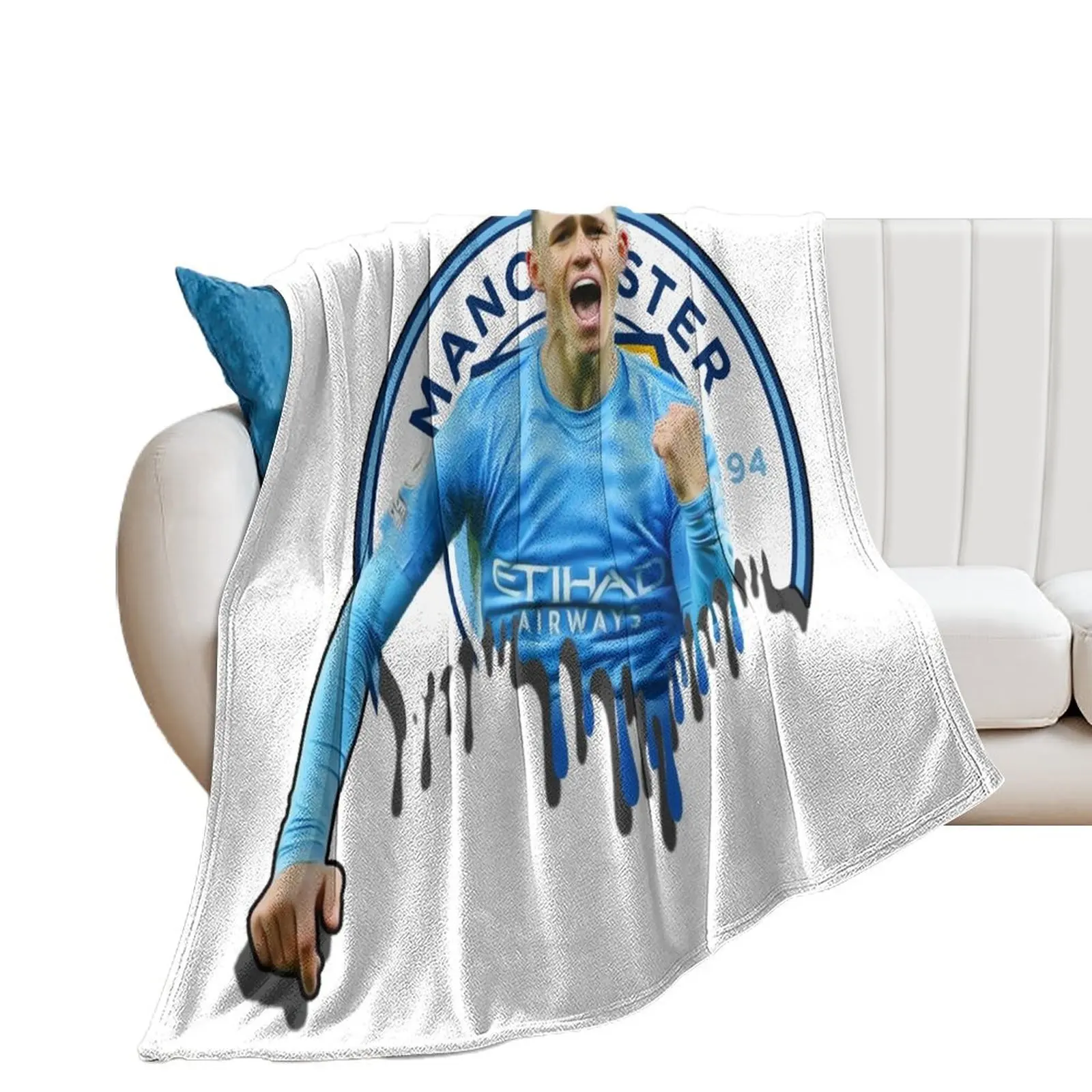 

PHIL FODEN GOAL CELEBRATION Throw Blanket For Sofa Thin Furrys Blankets