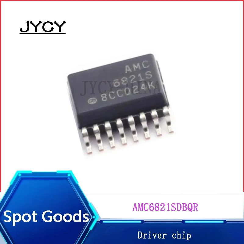 2PCS/lote driver chip  AMC6821SDBQR SSOP16  Temperature sensor chip wind speed control motor drive