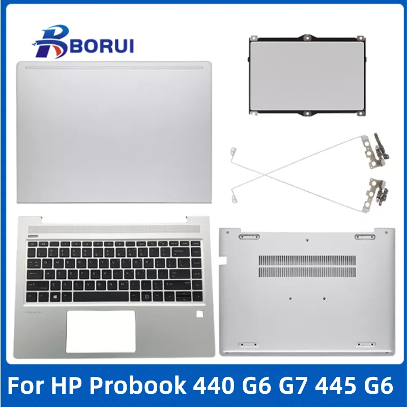 

For HP Probook 440 G6 445 G6 440 G7 Case Laptop LCD Back Cover/Palmrest/US Keyboard/ Bottom Case/Hingeb/Touchpad series L38138-0