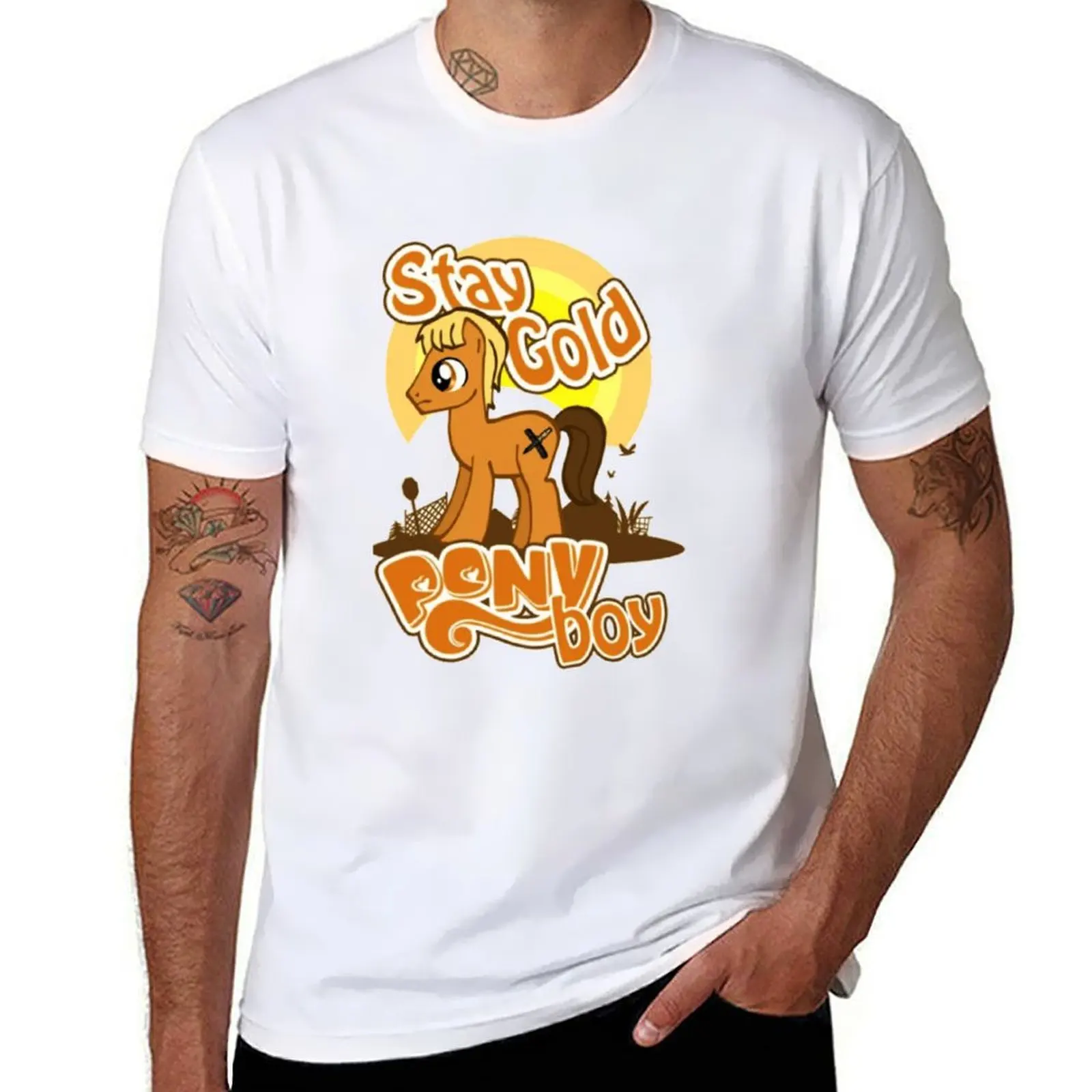 

Stay Gold Pony Boy T-Shirt funny t shirts dark humor man t shirts for men casual T-Shirt