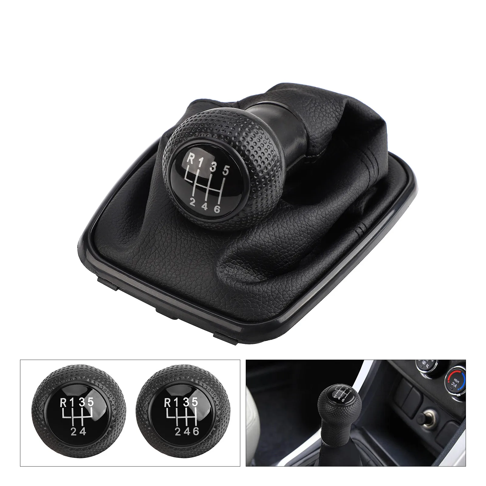 For Volkswagen VW 1999-2005Golf 4 IV MK4 GTI R32 Bora Jetta MT 5 / 6 Speed Car Gear Shift Knob Lever Shifter Gaitor Boot 12mm