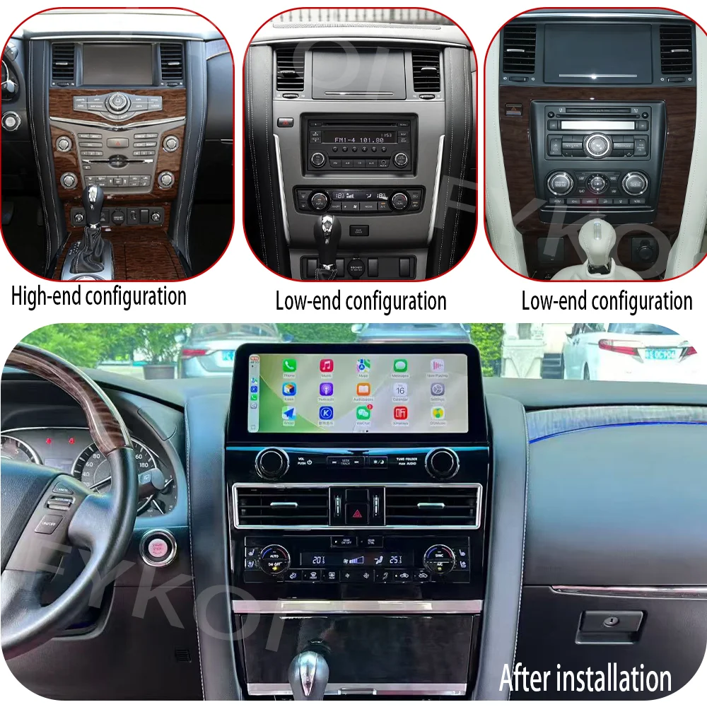 Qualcomm Snapdragon6125 Carplay Android13 12.3