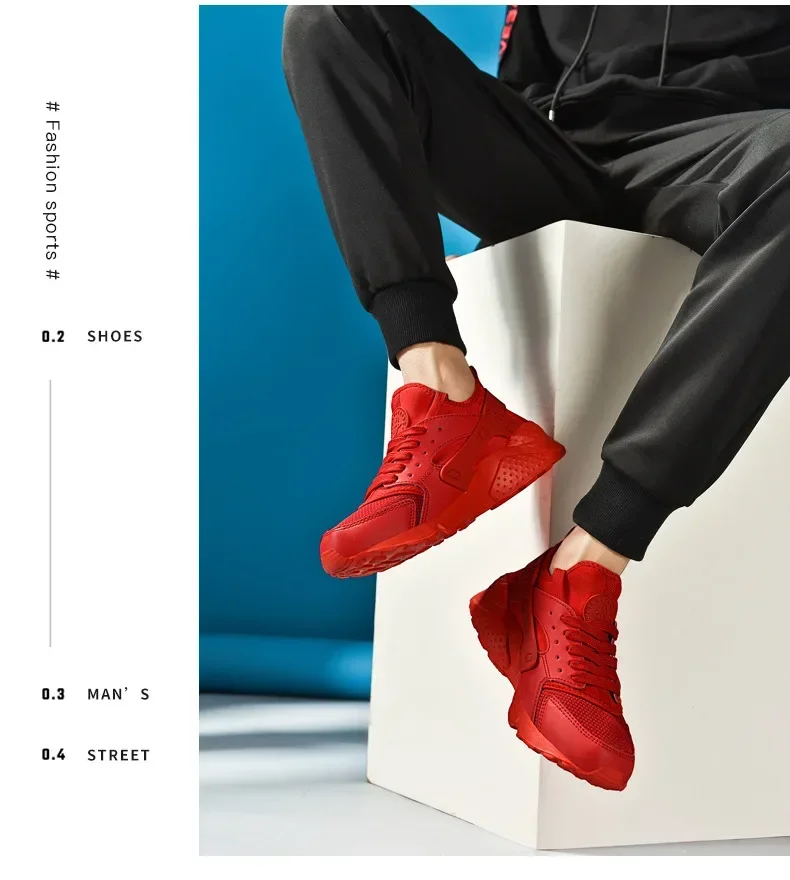 Sommerliche Herren-Freizeitschuhe mit atmungsaktiver Mesh-Oberfläche, leichtem, weichem Boden und trendigem Design – Lauf- und Sportschuhe für Herren aus China – Detail 9