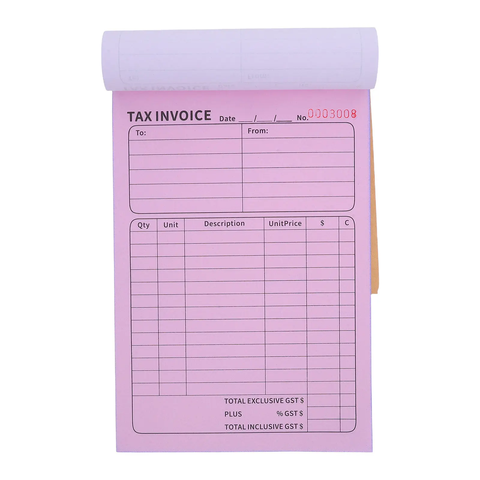 

Блокнот для налоговых счетов-фактур (100 страниц) – Квитанции для розничной торговли, Бизнес-фактуры для финансовой отчетности, Готовы к экспорту, Для малого бизнеса