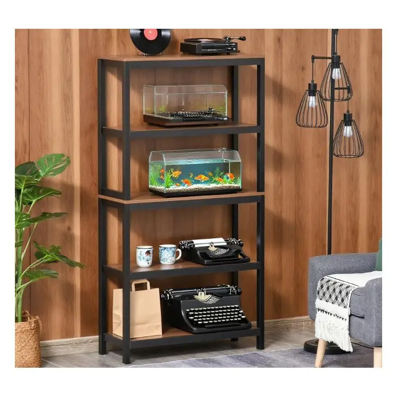 منظم رف التخزين للكتب والمرافق - حل تخزين متعدد الطبقات متعدد الاستخدامات للمنزل والمكتب