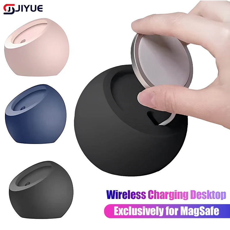 

For Magsafe Stand for Apple Mobile Phone Magnetic Wireless Charging Stand Desktop Round Charging Base Silicone
