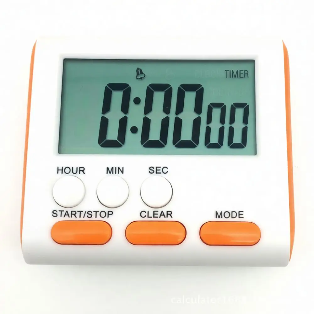 Digital Countdown Timer Electronic Alarm For Kitchen Cooking Study Experiment Task Management Durable Plastic Desk Clock Tool