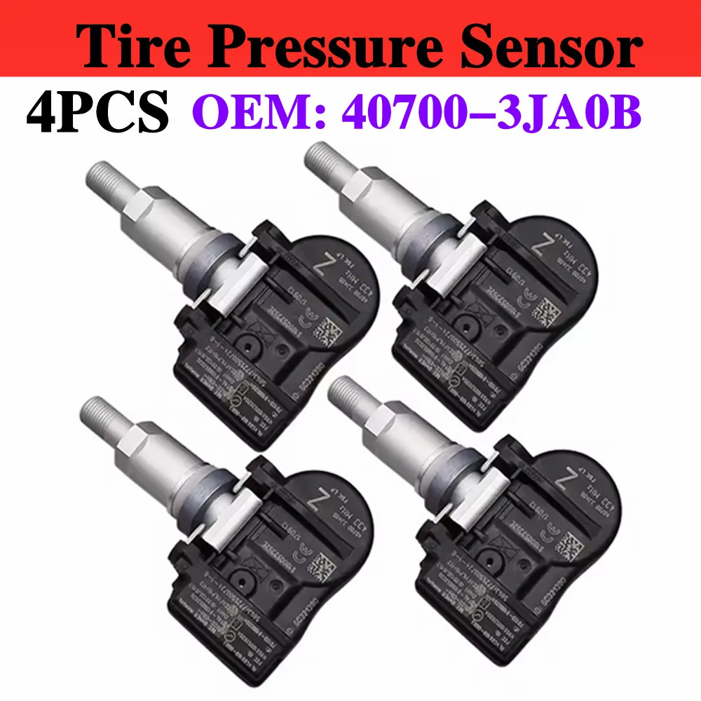 4PCS FOR Infiniti Q50 Q60 QX50 QX56 QX60 Nissan Murano Pathfinder 433MHz TPMS SENSOR TIRE PRESSURE SENSOR 40700-3JA0A 407003JA0B
