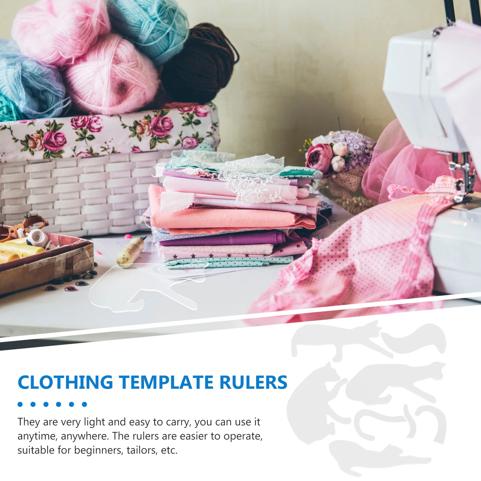 

1Set Cat Template Acrylic Quilting Tools for Sewing Clothing Crafting Rulers DIY Patchwork Templates Supplies Quilting Tool