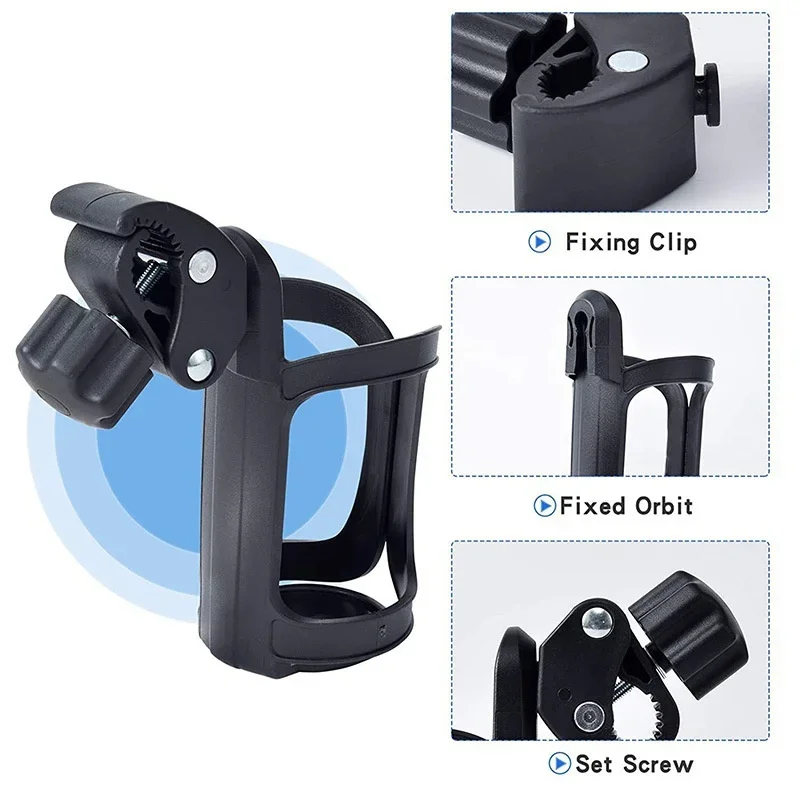 Motorcycle Water Cup Holder Handlebar Universal Drink Water Bottle Cage Holder Sturdy Durable Motorcycle Bicycle Accessories